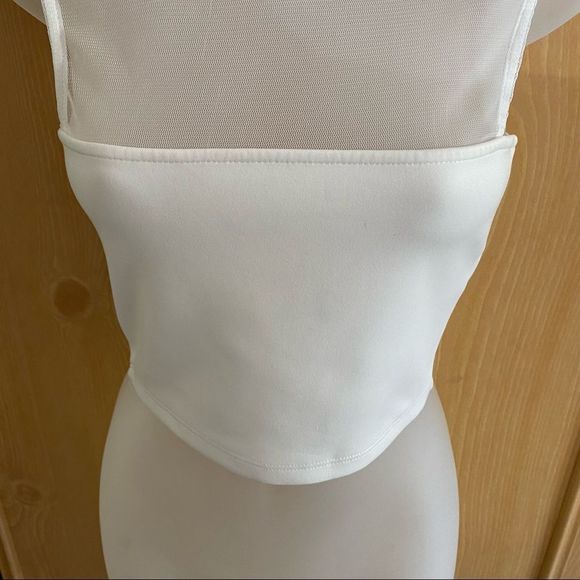 Urban Outfitters Silence + Noise • Mesh Peekaboo Racerback Crop Top - Picture 5 of 13